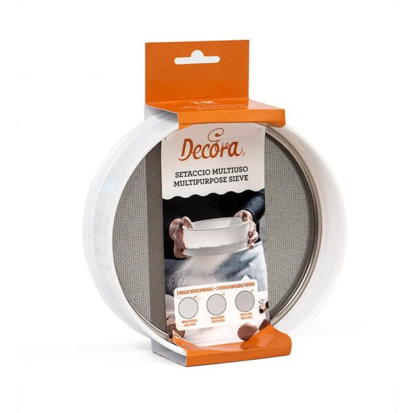 SETACCIO IN PLASTICA CON 3 MAGLIE IN ACCIAIO Ø 20 X 7 H CM