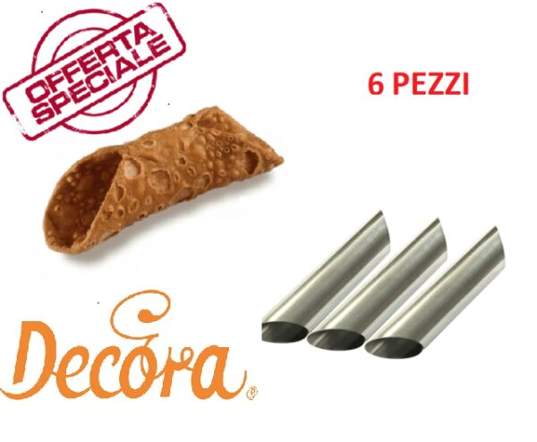 6 Stampi Cannoli Siciliani