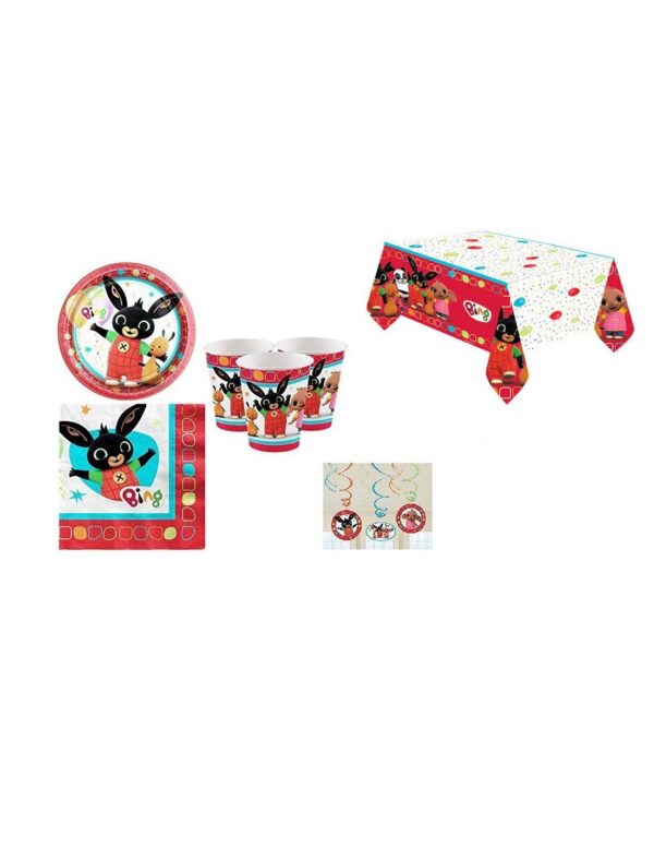 KIT 16 OSPITI BING CON TOVAGLIA E FESTONE