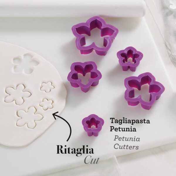 KIT 5 TAGLIAPASTA PETUNIA DECORA - immagine 2