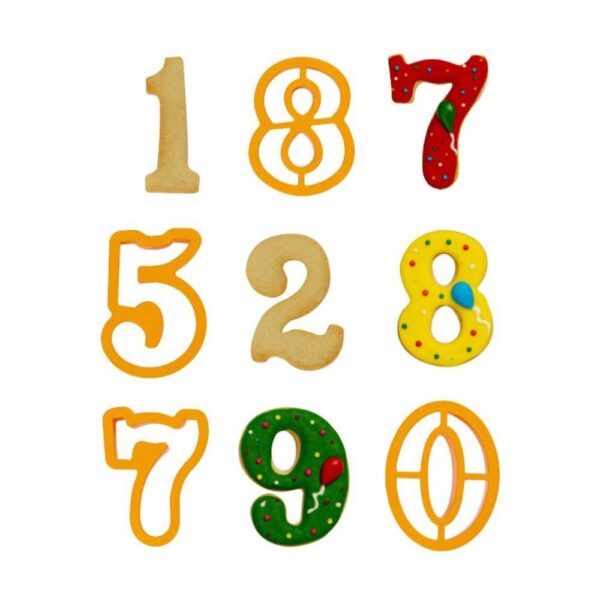 Set tagliapasta numeri extra large giganti Decora - immagine 2