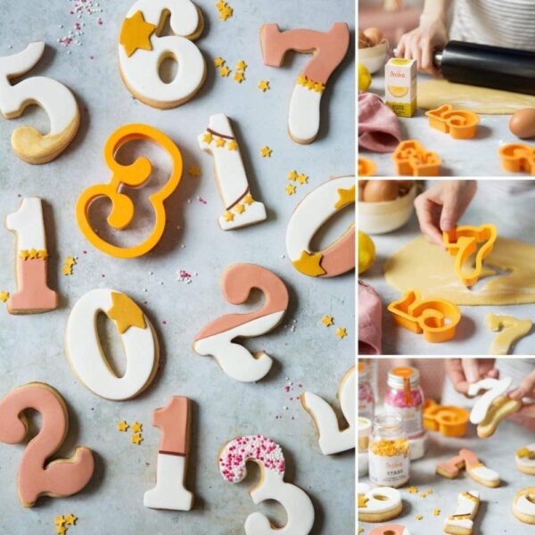 Set tagliapasta numeri extra large giganti Decora - immagine 3