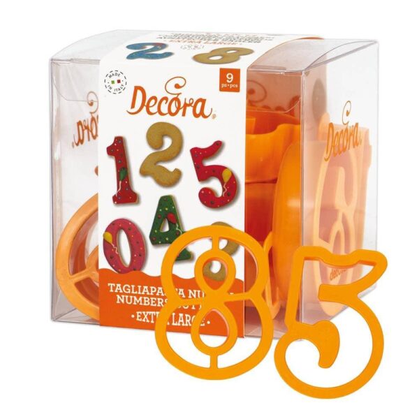 Set tagliapasta numeri extra large giganti Decora
