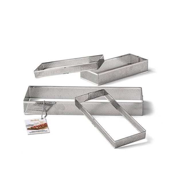 SAGOMA FORMA MICROFORATA 10 x 29 CM H 2,5 RETTANGOLARE - immagine 3