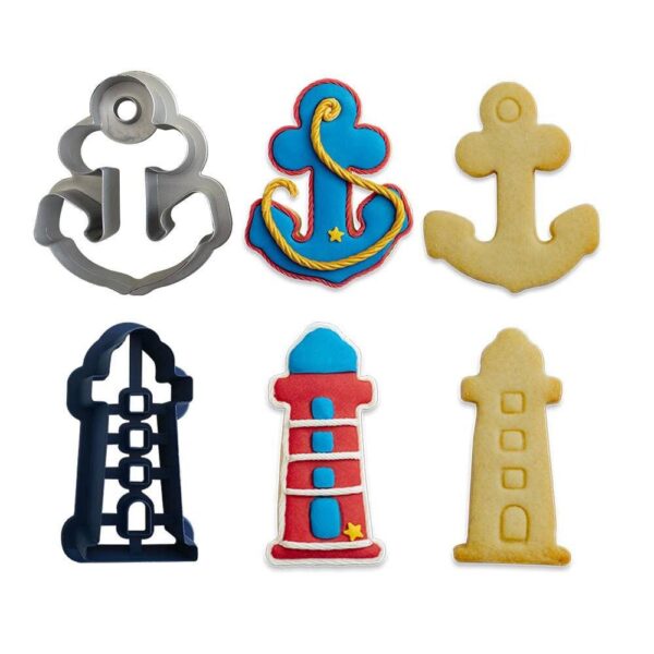 Set 2 Tagliapasta Mare Faro Ancora Decora - immagine 3