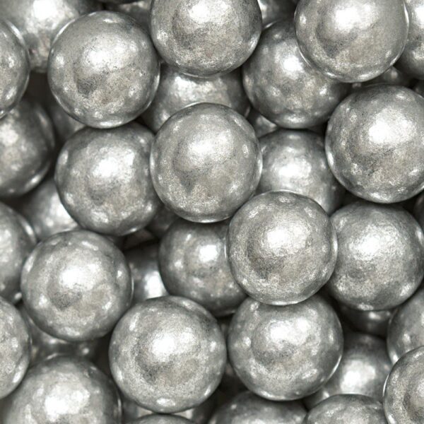 Perle Maxy in zucchero Argento 100 gr