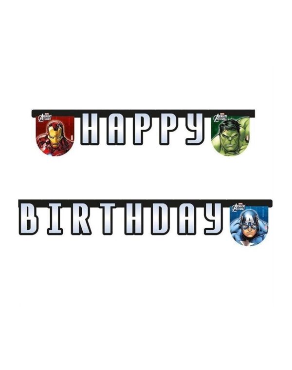 Festone Happy Birthday Avengers