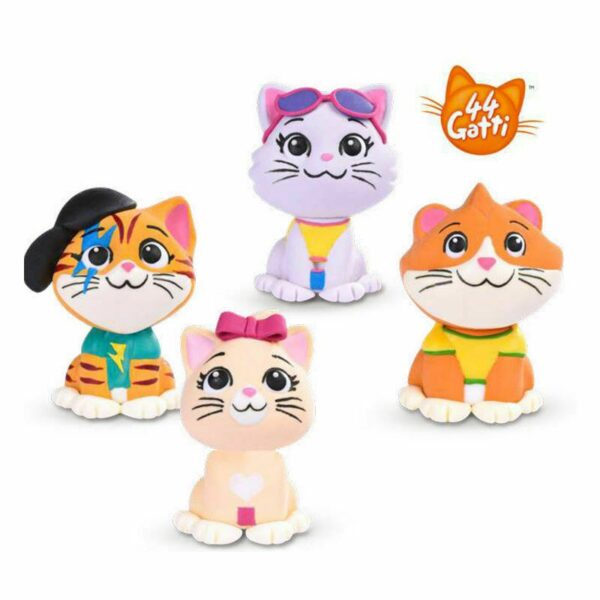 SET 4 PEZZI 44 GATTI IN ZUCCHERO E GELATINA