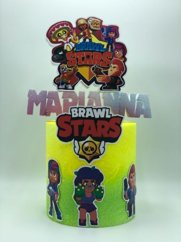 TORTA SCENOGRAFICA BRAWL STARS CON NOME PERSONALIZZATO - immagine 3