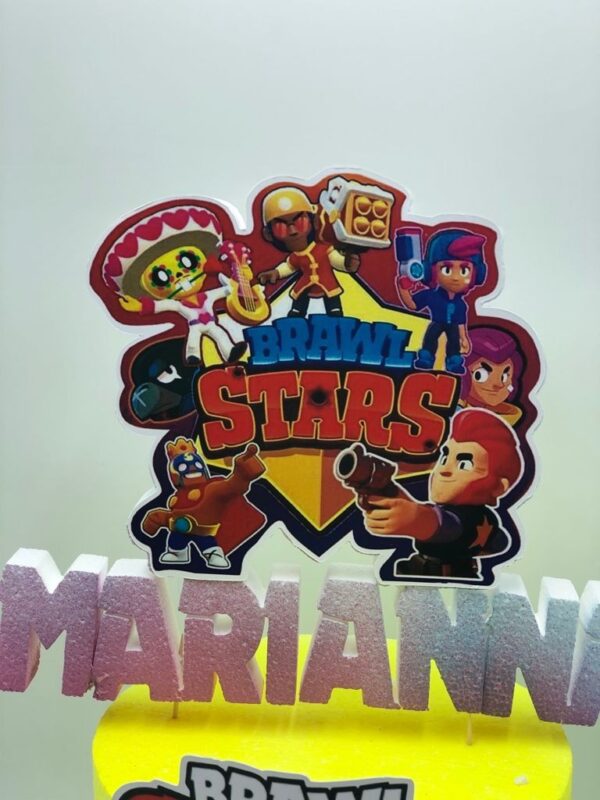 TORTA SCENOGRAFICA BRAWL STARS CON NOME PERSONALIZZATO - immagine 5