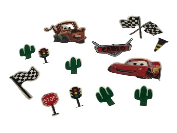 Set Adesivi Cars Disney per torta scenografica personalizzabili
