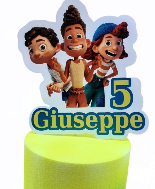 CAKE TOPPER LUCA  PERSONALIZZABILE