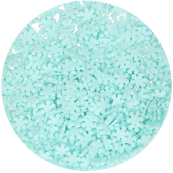 Zuccherini Decorativi Sprinkles Fiocchi di neve Glitter Blu