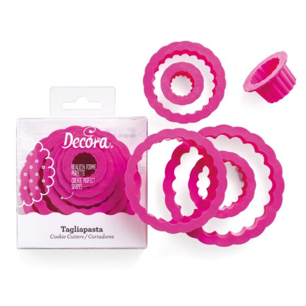SET 6 TAGLIAPASTA TONDO RICCIO DECORA