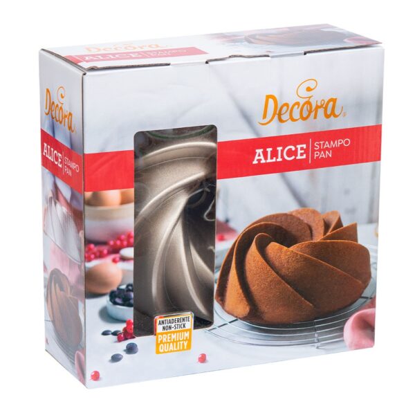 STAMPO ALICE Ø 24 X 9 H CM IN ALLUMINIO PRESSOFUSO