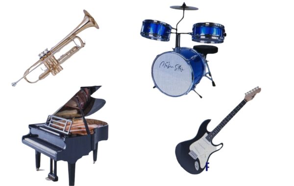 10 MAGNETI STRUMENTI MUSICALI SAGOMATI PERSONALIZZABILI