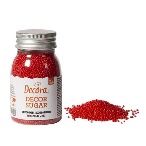 Perline di zucchero rosse