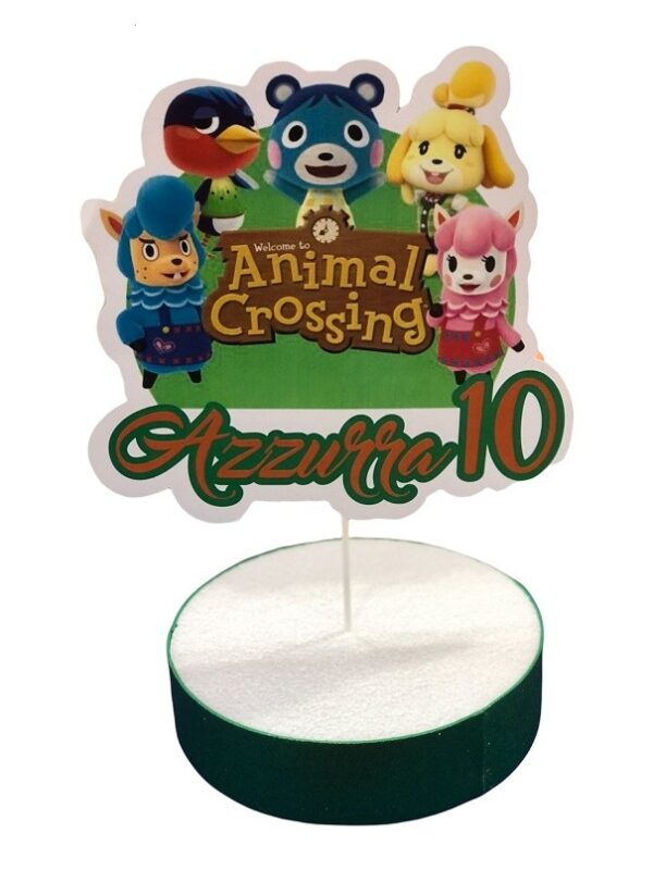 CAKE TOPPER ANIMAL CROSSING PERSONALIZZABILE