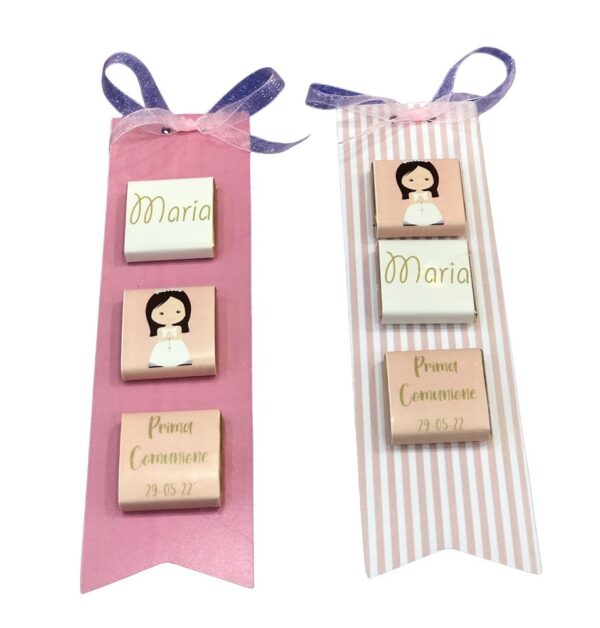 Cioccolatini Segnaposto Comunione Maschio/Femmina - immagine 2