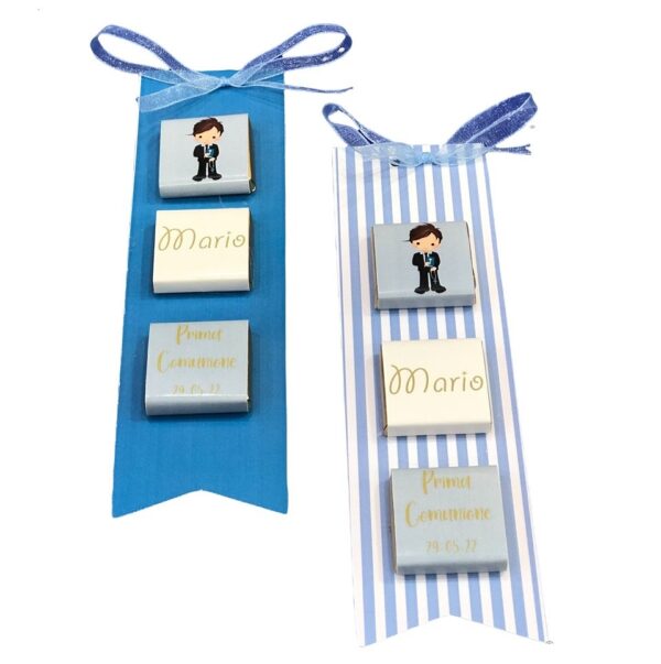 Cioccolatini Segnaposto Comunione Maschio/Femmina - immagine 3
