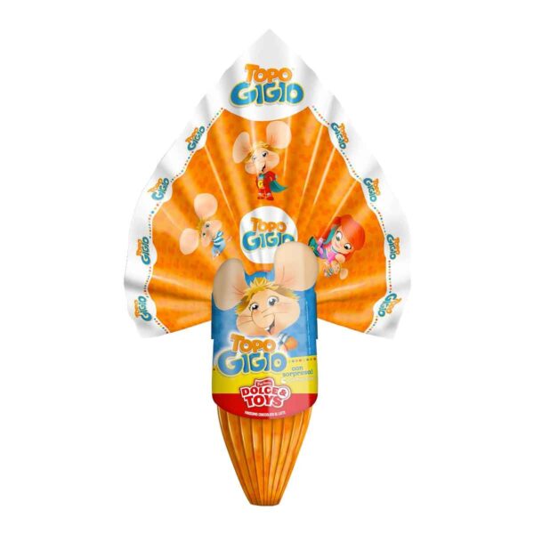 UOVO DI PASQUA TOPO GIGIO GR. 250 Dolce Toys  UOVA CIOCCOLATO LATTE SENZA GLUTINE