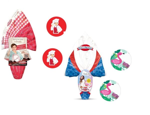 KIT PASQUA UOVO   BENEDETTA ROSSI + UOVO  CHARLOTTE  SENZA GLUTINE  E 2 FANTASTICI MAGNETI