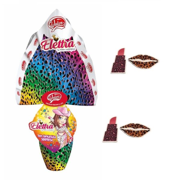 UOVO DI PASQUA ELETTRA LAMBORGHINI CON MAGNETE LEOPARD GR. 150 WALCOR UOVA CIOCCOLATO LATTE