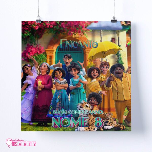 POSTER  PERSONALIZZATO ENCANTO1 MT PER 1 MT