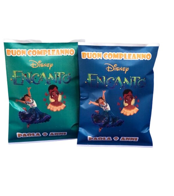 10 BUSTINE DI PATATINE DISNEY ENCANTO PERSONALIZZATE