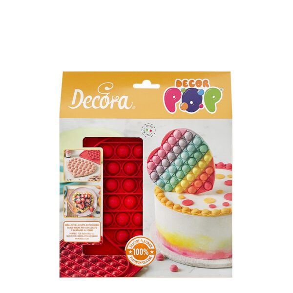 Stampo in silicone DecorPop cuore POP IT - immagine 3