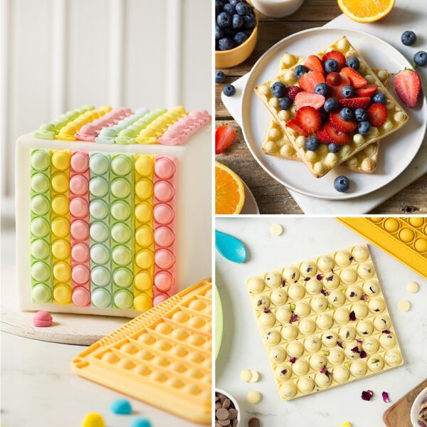 Stampo in silicone DecorPop quadrato POP IT