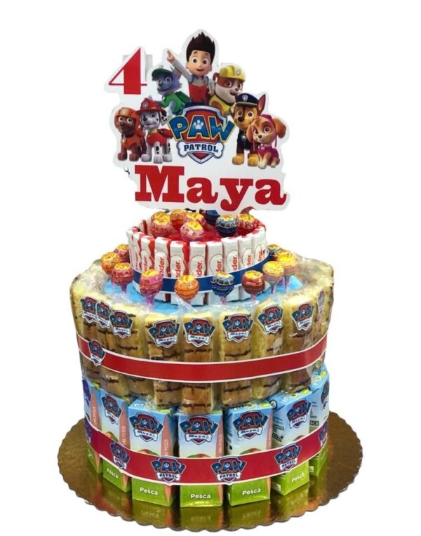 TORTA DI MERENDINE  CON TOPPER PERSONALIZZATO
