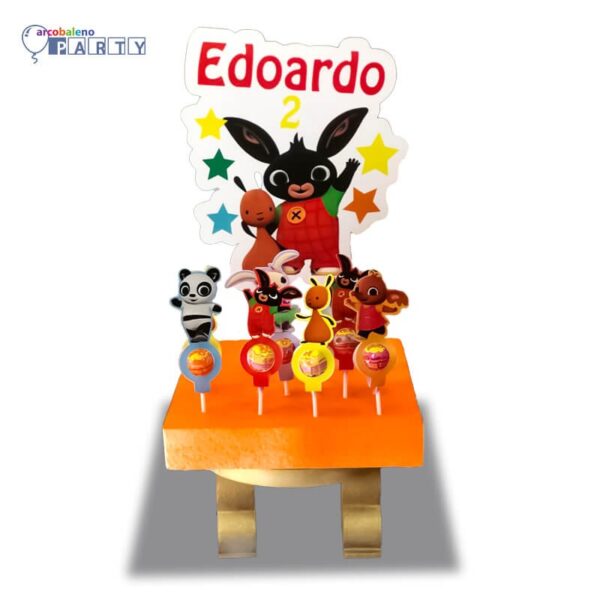 KIT CHUPA CHUPS CON  BASE E TOPPER PERSONALIZZATO  BING