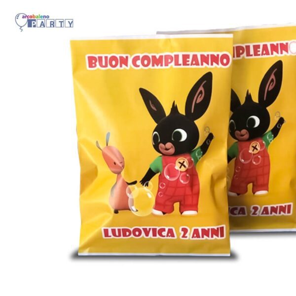 10 BUSTINE DI PATATINE BING PERSONALIZZATE
