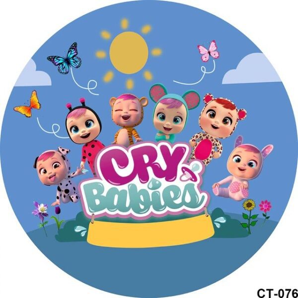 CIALDA PER TORTA  SU OSTIA CRY BABIES ROTONDA