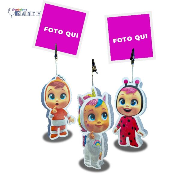 10 PORTAFOTO  PERSONALIZZATI IN POLISTIROLO CRY BABIES