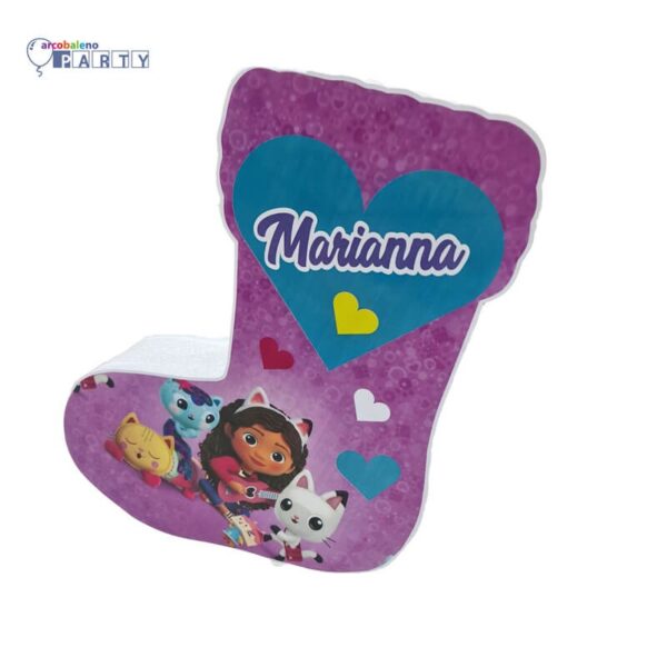 CALZA IN POLISTIROLO LA CASA DELLE BAMBOLE DI GABBY GABBY DOLLHOUSE CON NOME PERSONALIZZATO - immagine 2