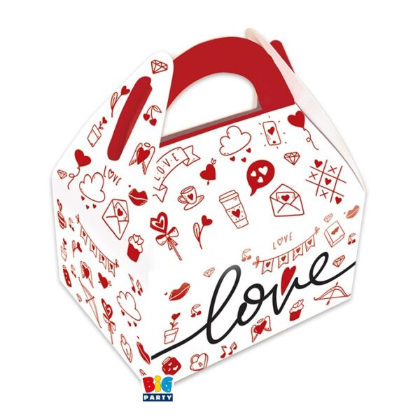 KIT DE LUXE SAN VALENTINO CON  20  PALLONCINI IN LATTICE BOX SCATOLE CONTENITORI E PALLONE IN MYLAR - immagine 5
