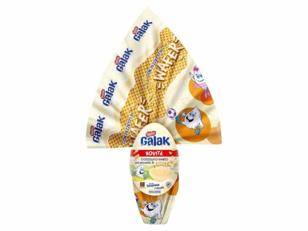 UOVA DI PASQUA GALAK CON CEREALI CIOCCOLATO BIANCO GR 230