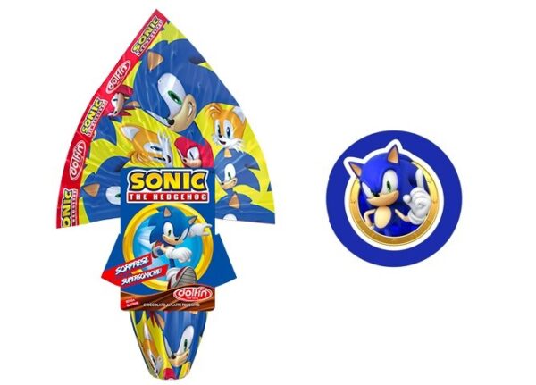 DOLFIN UOVO DI PASQUA CIOCCOLATO A LATTE SONIC CON MAGNETE GR 220