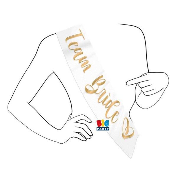 Fascia Premio Metallizzata 168 x 10 cm Team Bride
