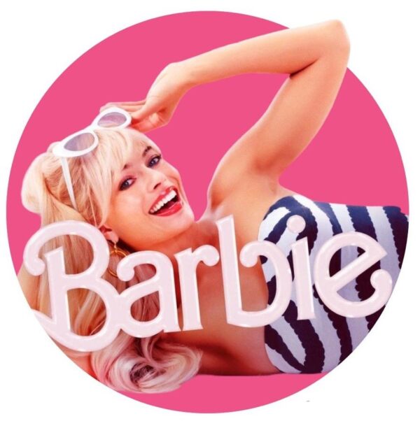 Cialda su ostia Barbie cm 20 per  decorare torte  e biscotti