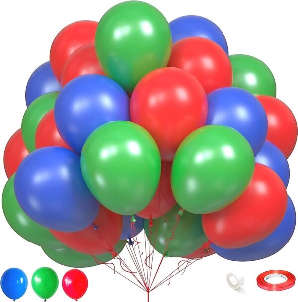 kit 24 Ospiti Coordinato tavola Mine Craftcon tovaglia a temae 10 palloncini colori assortiti - immagine 4