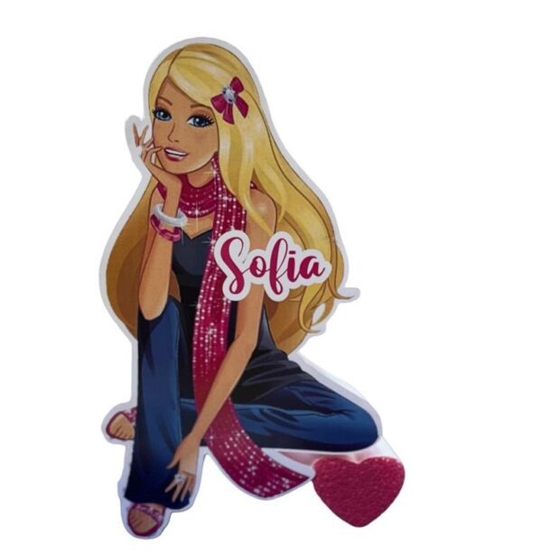 Sagoma in polistirolo con stampa frontale  Barbie modello a scelta - immagine 2