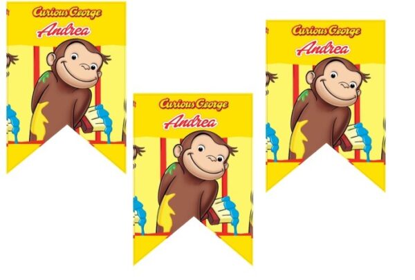 Festone personalizzato Curioso come George