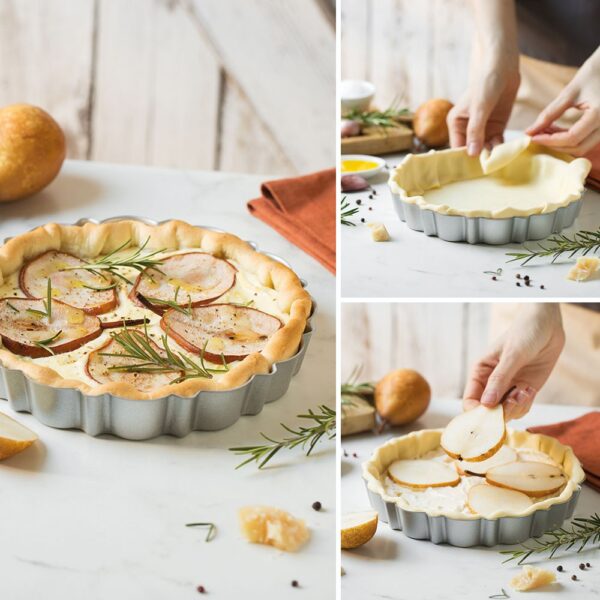Design Tart Stampo Crostata Tondo Piccolo ø 20 x 3 h cm - immagine 2