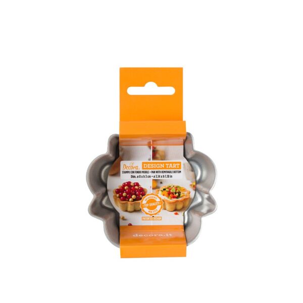 Design Tart Stampo Crostata Tondo Mini Dimensione: ø 8 x 3 h cm - immagine 3
