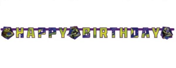 Festone Happy Birthday Tartarughe Ninja