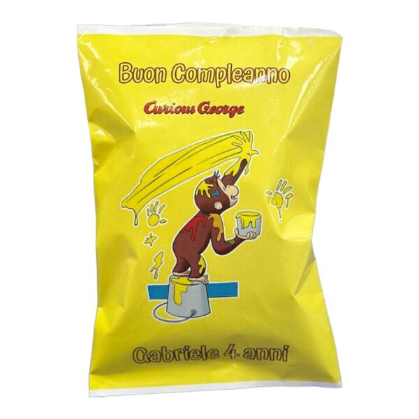 10 Bustine di Patatine Curioso Come George Personalizzate