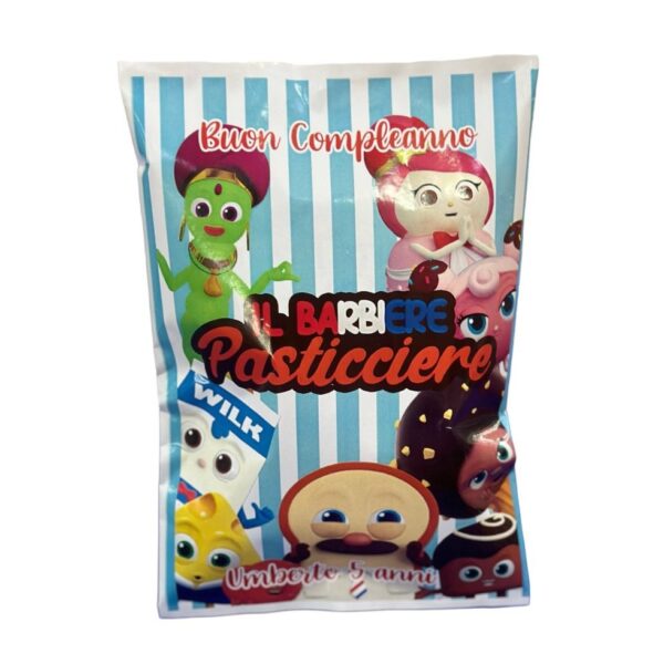 10 Bustine di Patatine Barbiere Pasticciere Personalizzate